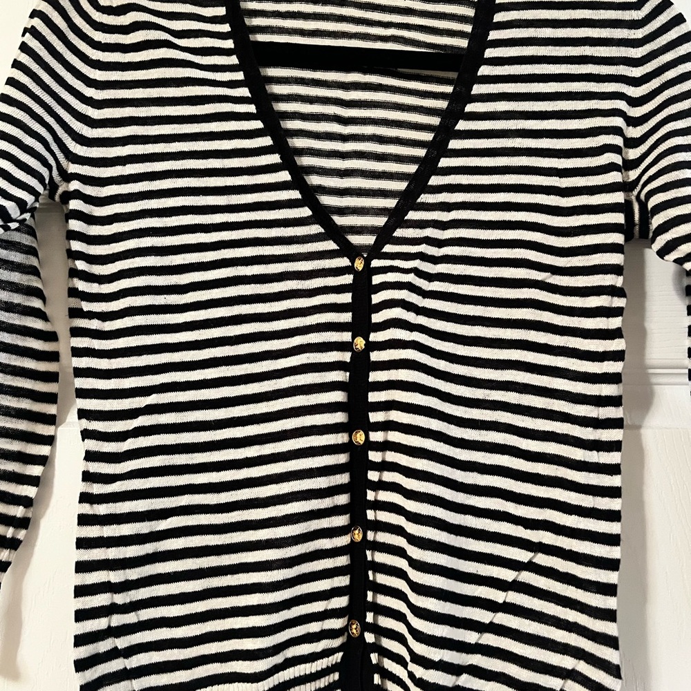 Tory Burch cardigan thin sweater size XS.